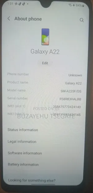 New Samsung Galaxy A22 128 GB