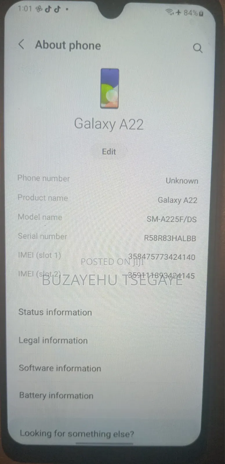 New Samsung Galaxy A22 128 GB
