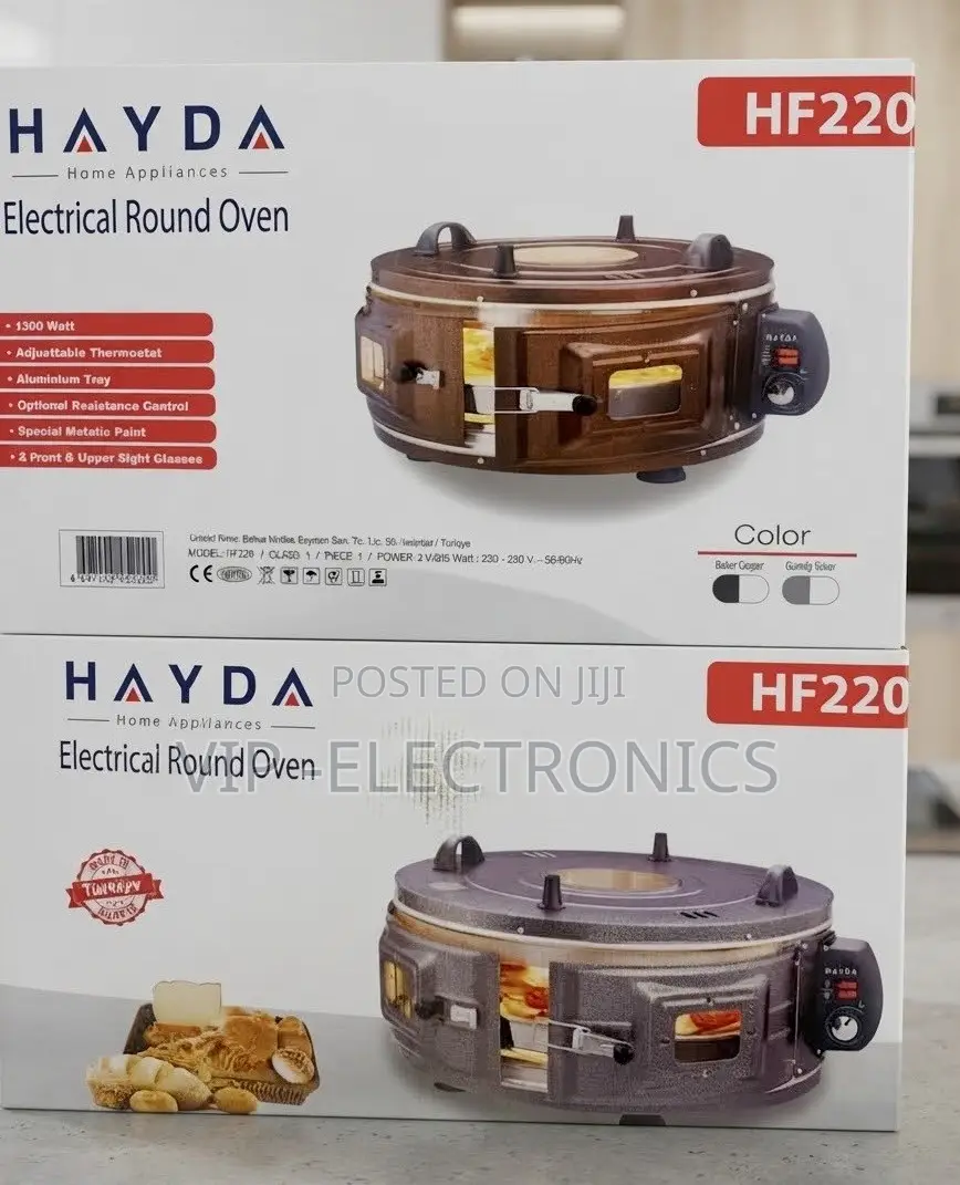HAYDA Electrical Round Oven 1300W Powerful Electric Heating