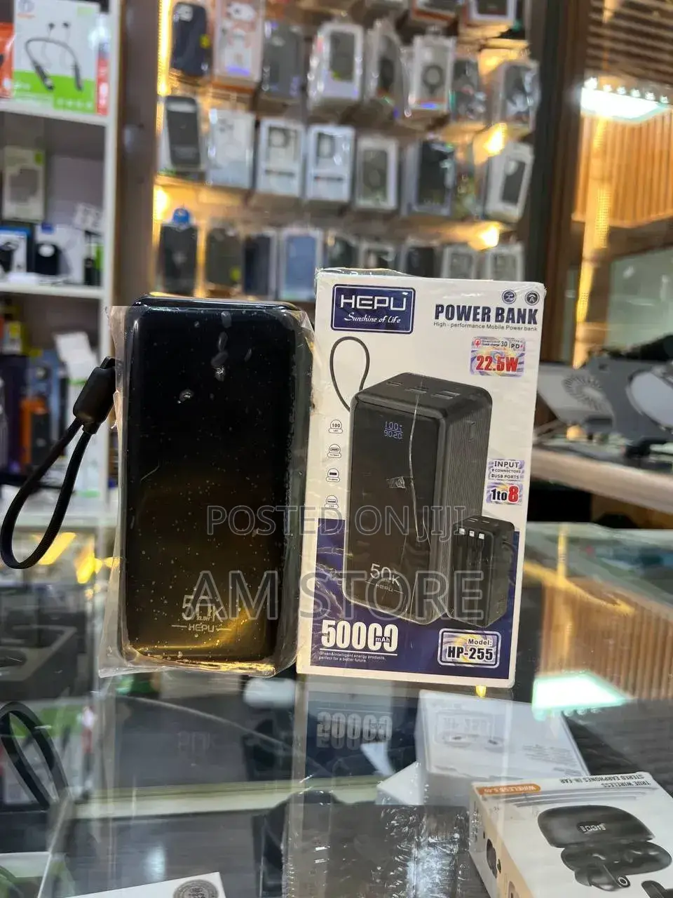 HEPU HP-255 50000mAh Power Bank With Built-in Cables