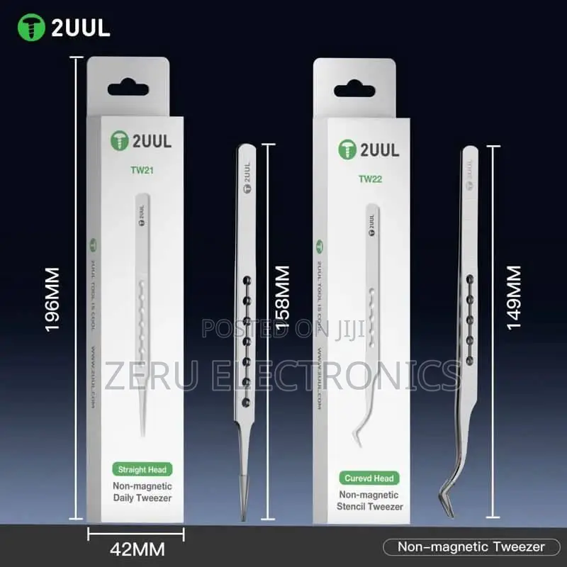 2UUL Non Magnetic Precision Tweezers