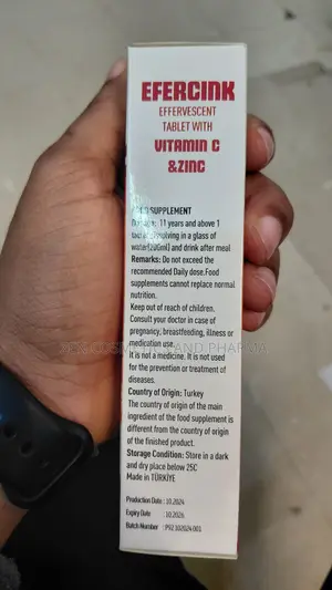 NAR Pharma Vitamin C + Zinc Effervescent Tablets From Turkey