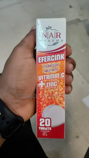 NAR Pharma Vitamin C + Zinc Effervescent Tablets From Turkey