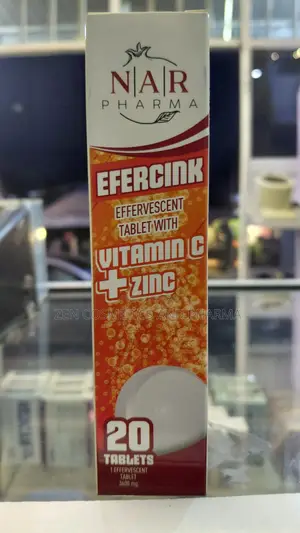 NAR Pharma Vitamin C + Zinc Effervescent Tablets From Turkey