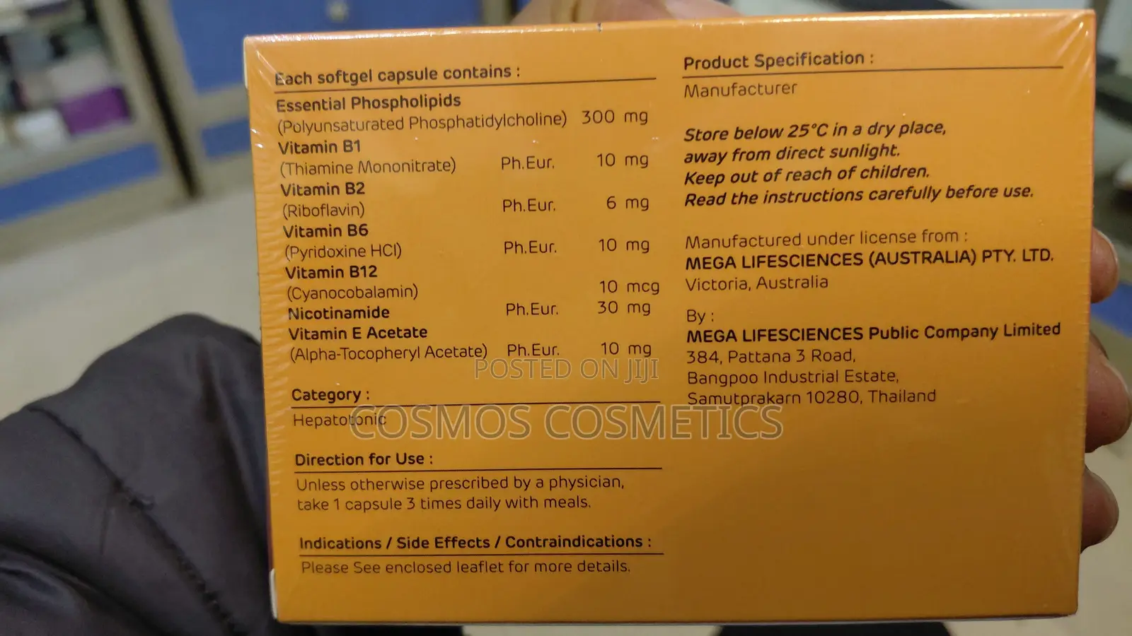 Livolin Forte Hepatotonic Phospholipids With Vitamins From Thailand