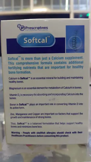 Softcal Calcium + Vitamin D3 + Minerals for Bone Health and Strength