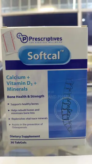 Softcal Calcium + Vitamin D3 + Minerals for Bone Health and Strength