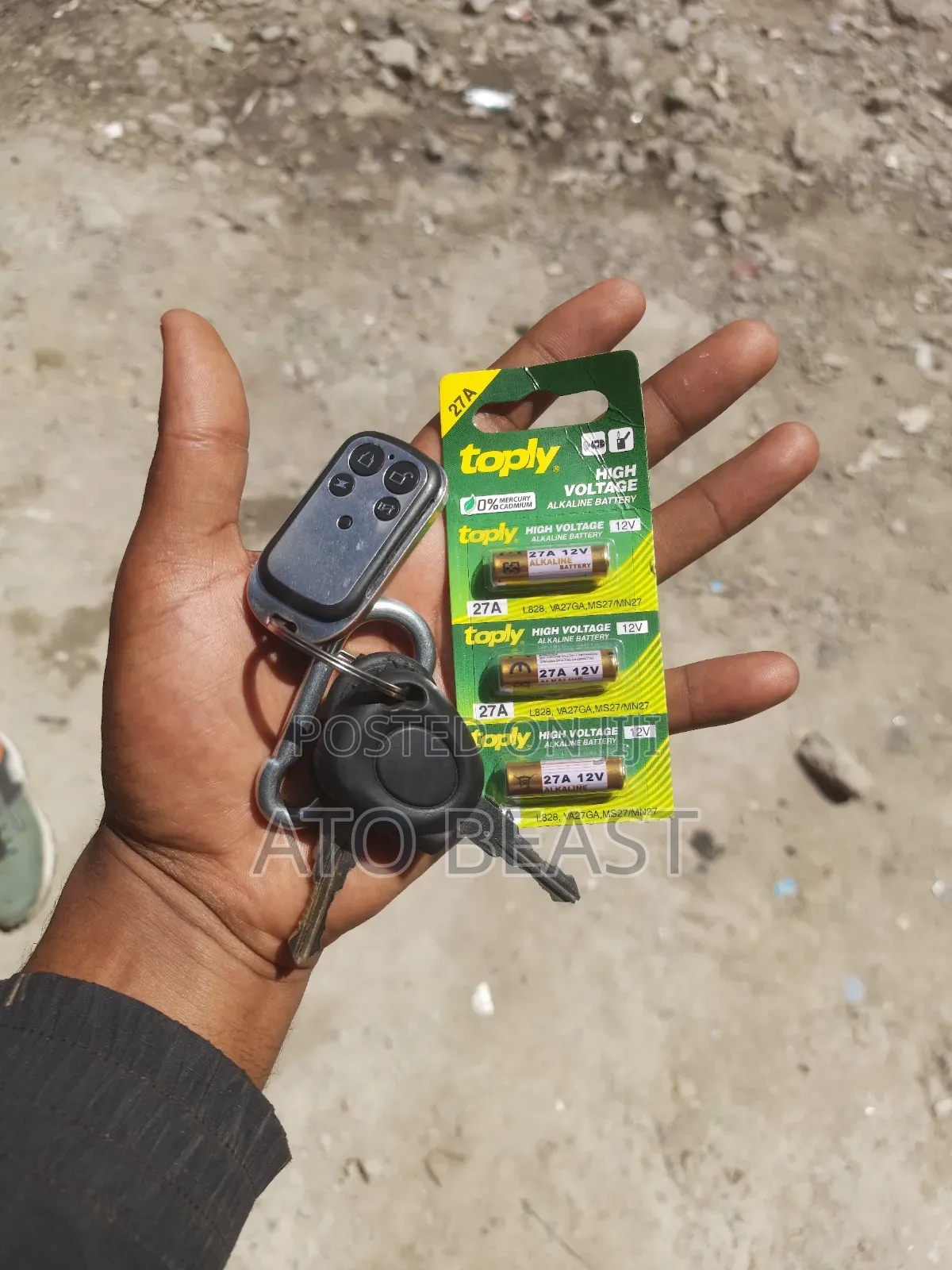Pack of Toply 27a 12v High Voltage Alkaline Batteries