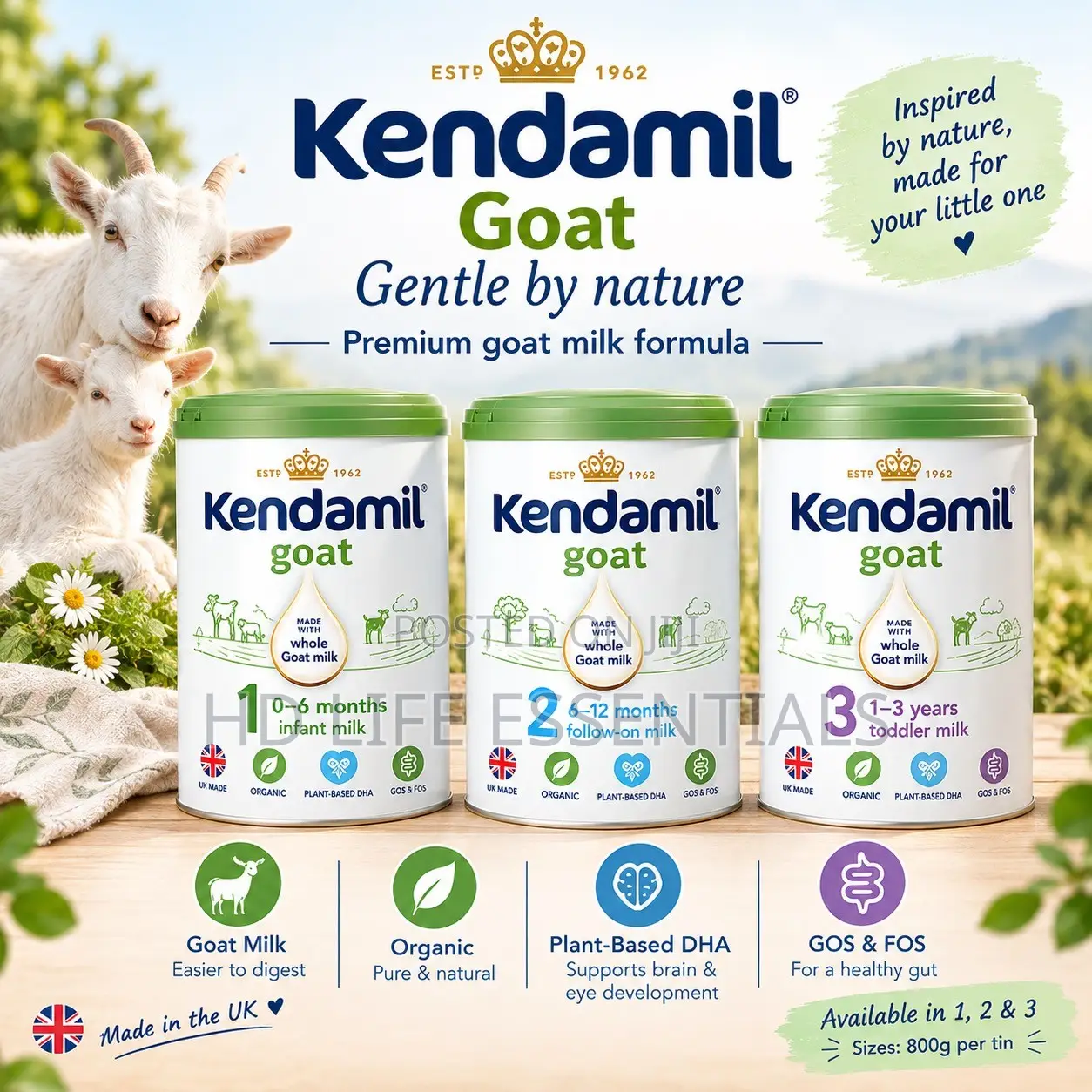 Kendamil Goat Baby and Toddler Milk