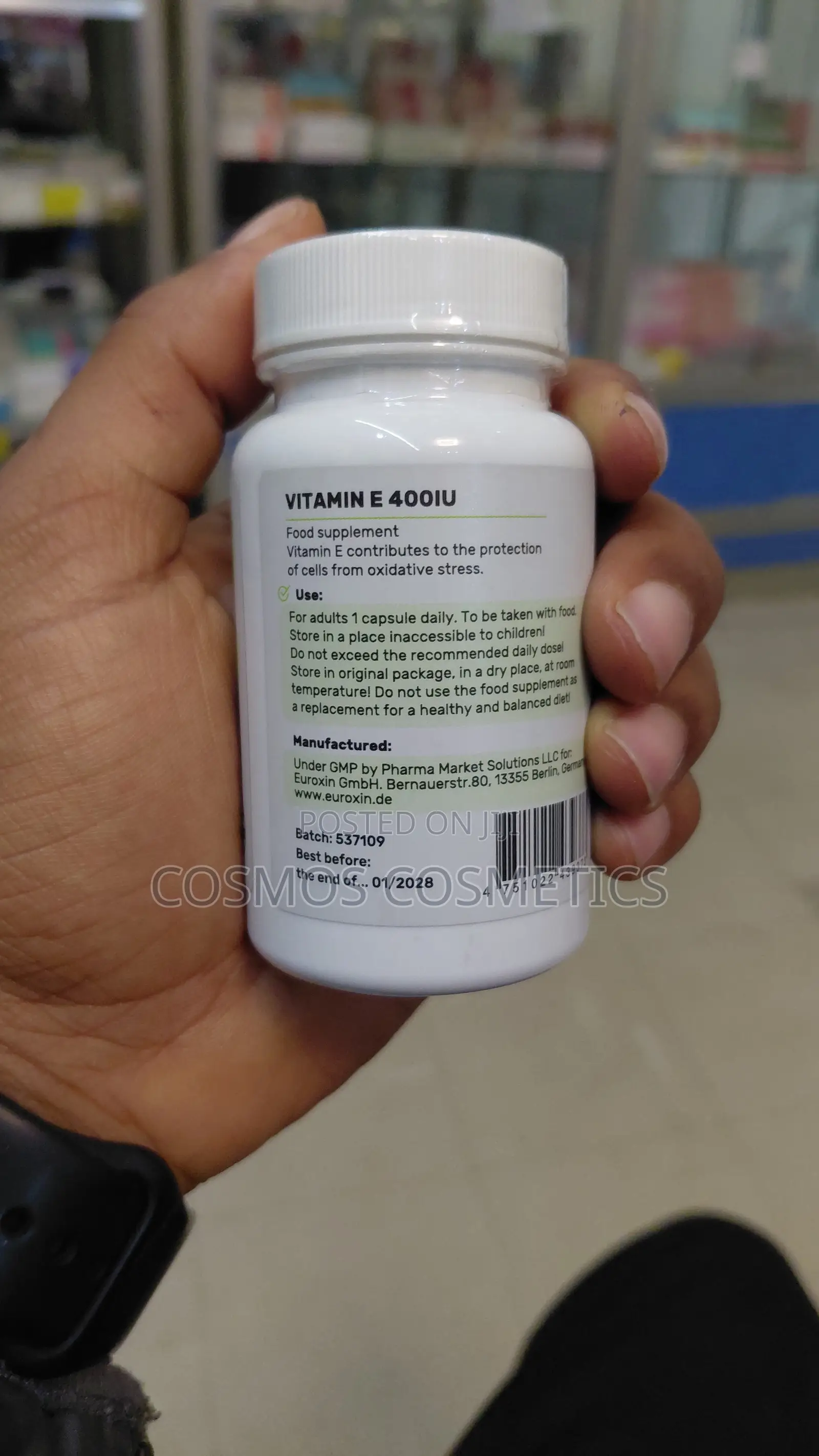 Euroxin E-Vit (Vitamin E 400IU) From Germany