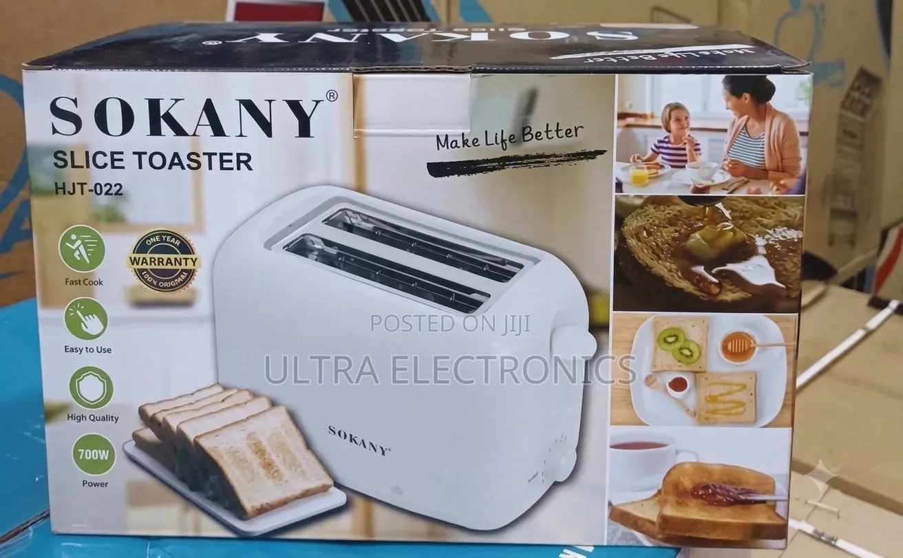 Sokany 2-Slice Toaster – HJT-022 | 700w