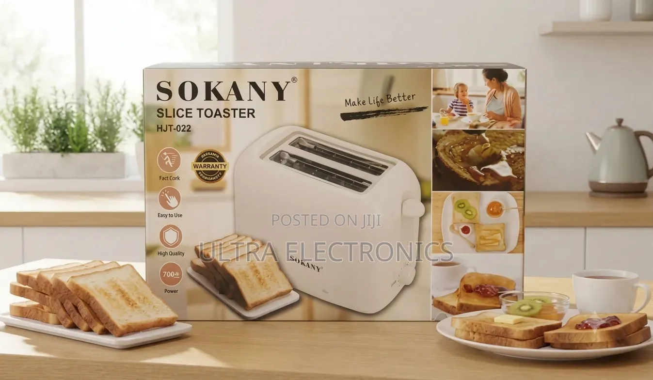 Sokany HJT-022 2-Slice Toaster – 700w Fast • Easy