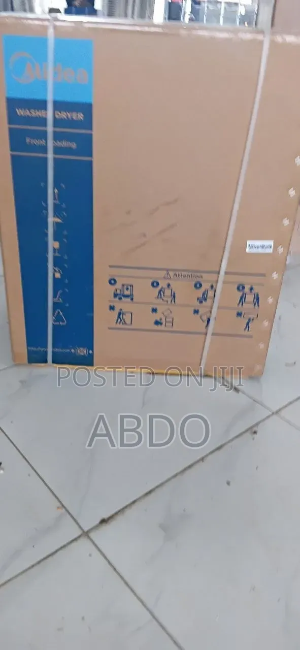 Midea Washer Dryer Front Loading Mf200D120WB/T Automatic Sistem Dijtal