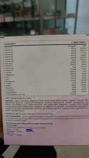 Euroxin Women's Ultra Multivitamins and Minerals From Germany