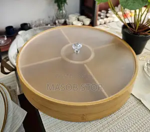 Ceramic Wooden Server Snack Server