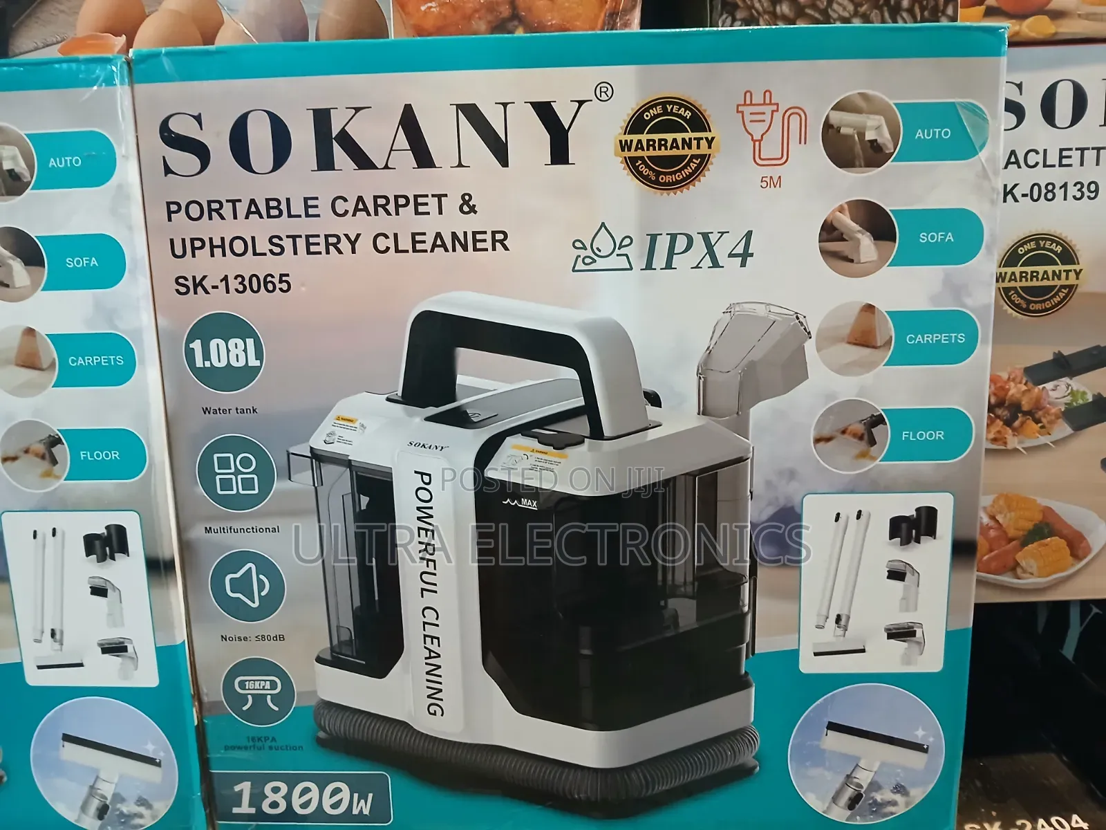 Sokany Sk-13065 Portable Carpet Upholstery Cleaner ምንጣፍ፣ ሶፋ፣ የመኪና