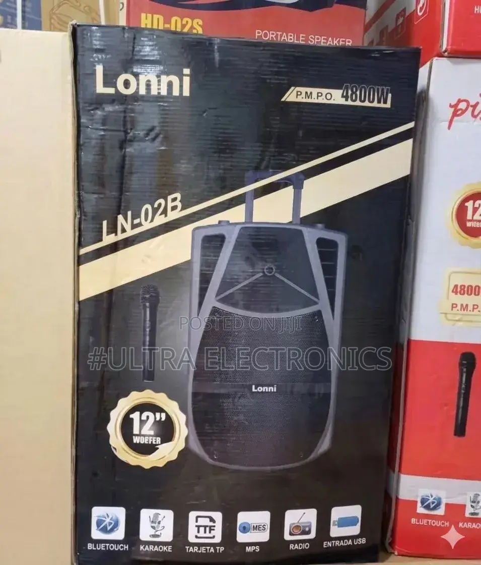 Lonni Professional Speaker ኃይለኛ እና ንጹህ ድምፅ ጥልቅና Powerful Bass