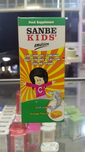 Sanbe Kids' Emulsion Cod Liver Oil WIth Multivitamins and Minerals