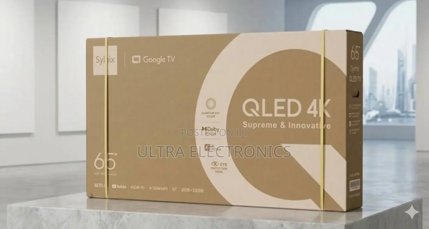 Syinix 65-Inch Qled Google TV 65” Qled Display – የተሻለ የቀለም