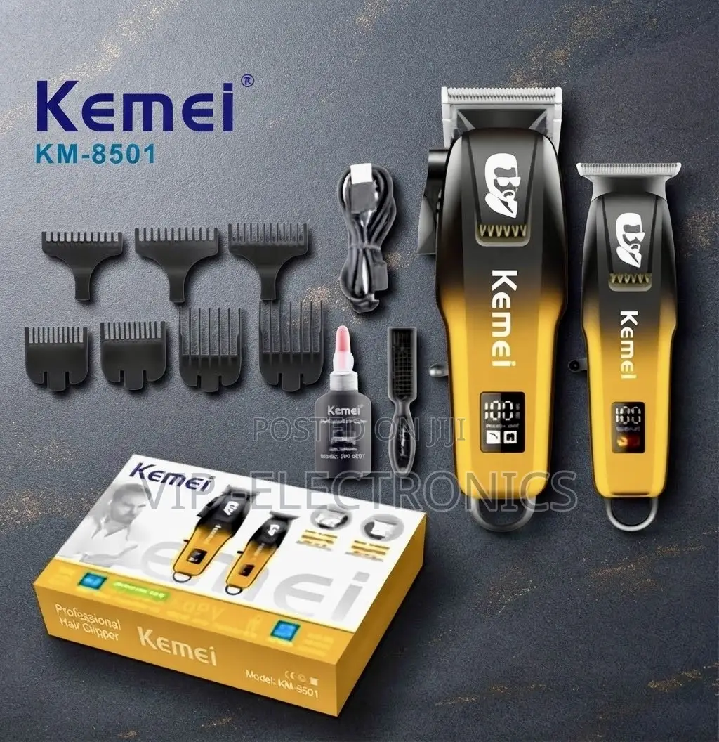 Kemei Professional Hair Clipper and Trimmer Combo Set