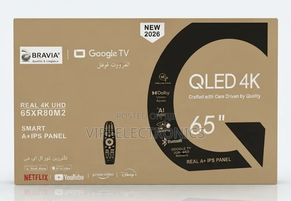 BRAVIA 65 Inch TV QLED HDR Google Frameless Original Smart TV