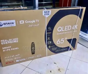 BRAVIA 65 Inch TV QLED HDR Google Frameless Original Smart TV
