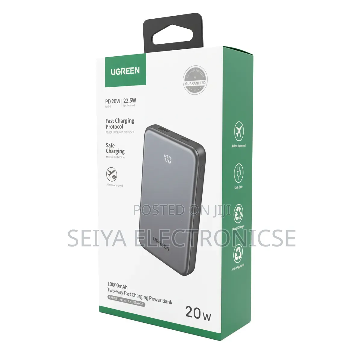 UGREEN 10,000mAh 20W Wireless Fast-Charging Wird Charging 22.5W