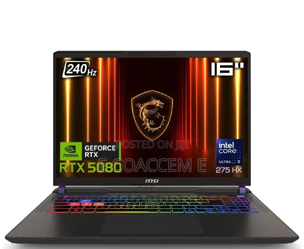 New Laptop MSI Vector 16 HX AI A2XWIG 32GB Intel Core Ultra 9 SSD 1T
