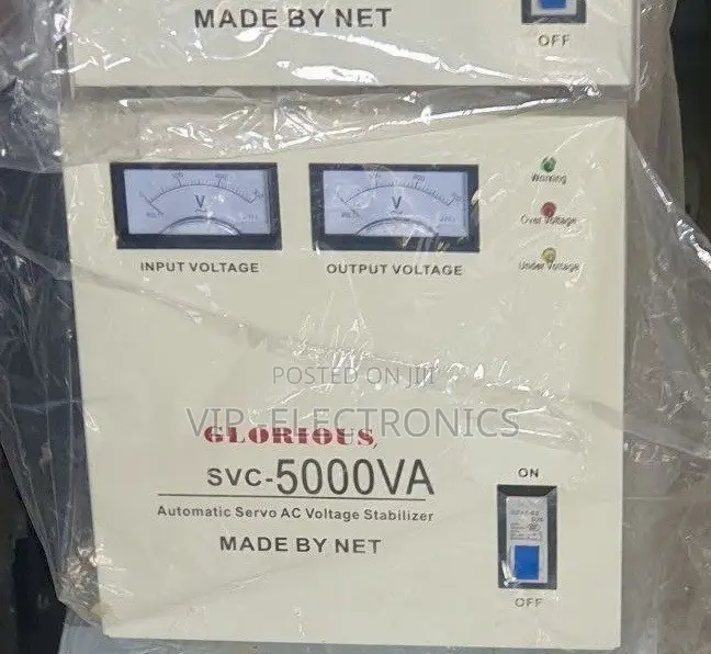 GLORIOUS Stabilizer Automatic Servo AC Voltage -5000va) - Made by Net