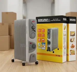 Nikura 9-Fin Oil-Filled Room Heater With Fan | 2000w + 400w