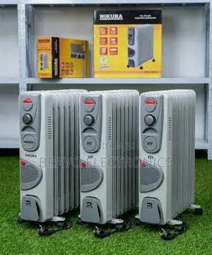 Nikura 13-Fin Oil-Filled Room Heater | 2500w + 400w Turbo Fan