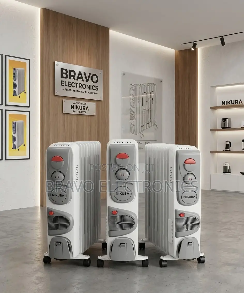  Nikura 13-Fin Oil-Filled Heater | 2500w + 400w Turbo Fan