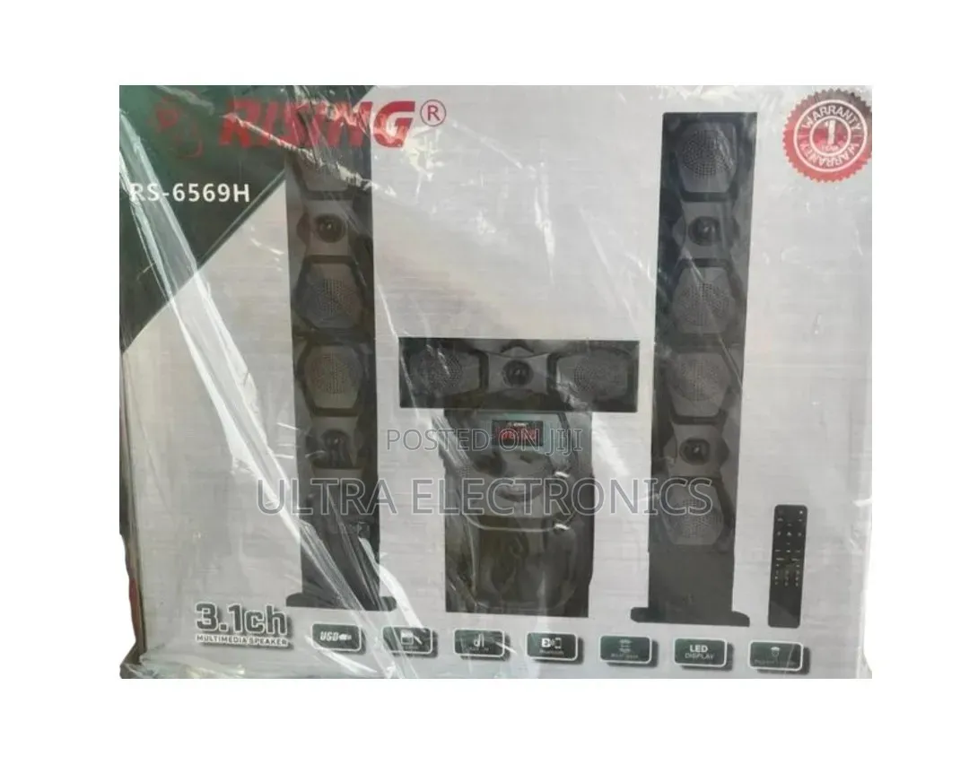 Rizing 3.1 Multimedia Speaker ኃይለኛ እና ንጹህ Sound 3.1 Channel
