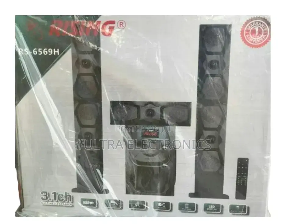 Rizing 3.1 Multimedia Speaker ኃይለኛ እና ንጹህ Sound 3.1 Channel