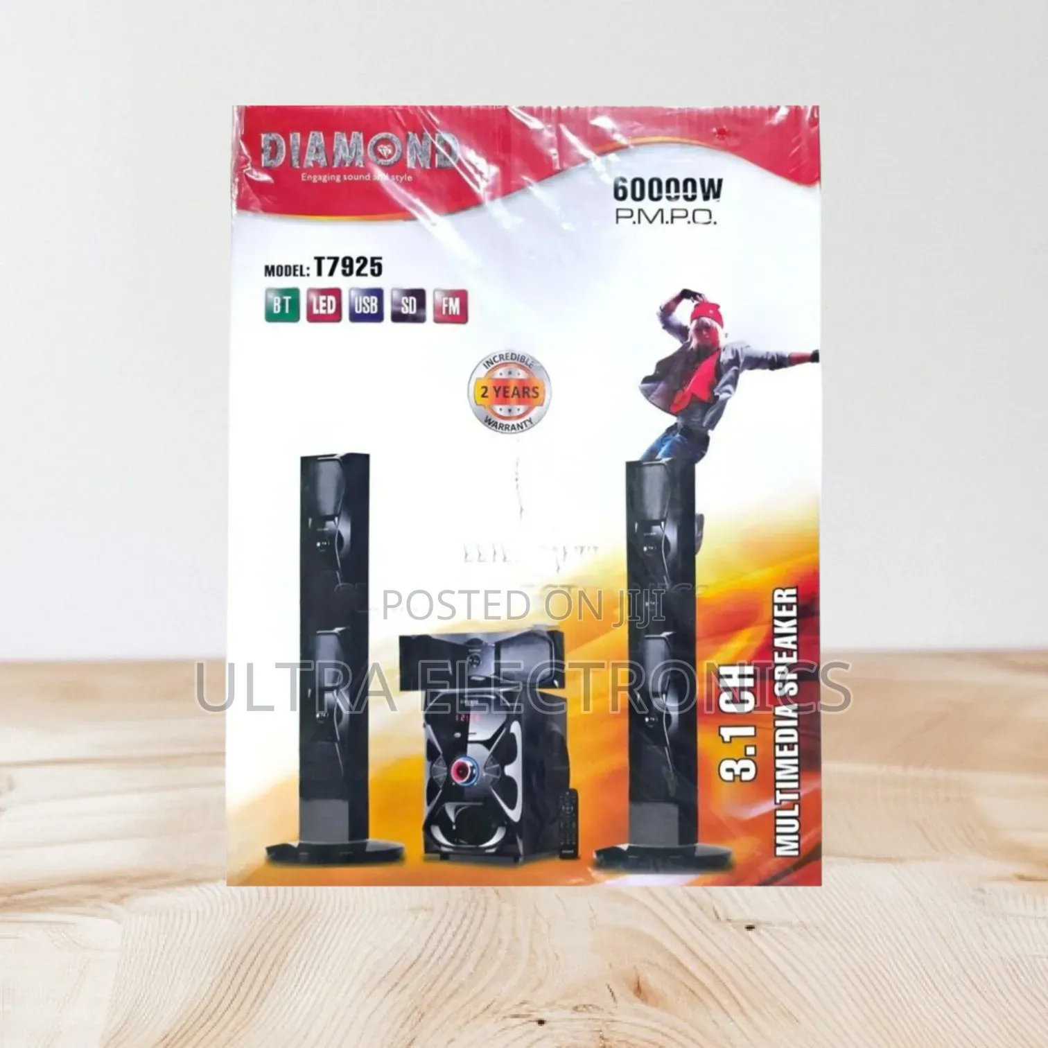Diamond T7925 Multimedia Speaker Sound Style 60,000w Pmpo
