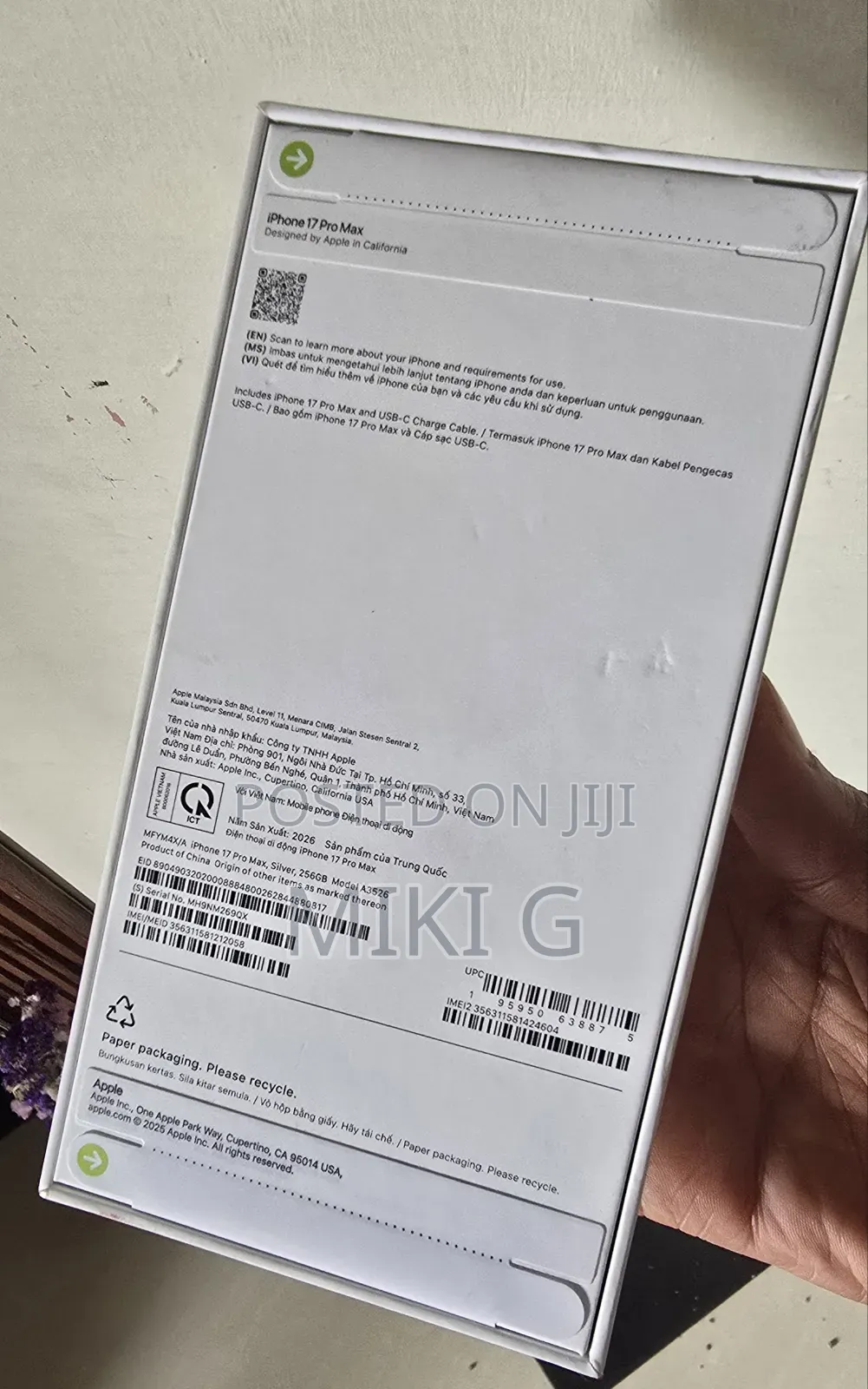 New Apple iPhone 17 Pro Max 256 GB Silver