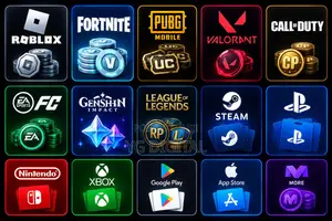 Game TOP UPS Robux,Fortnite,PUBG,FC Points,Valorant,Mobile Legends,
