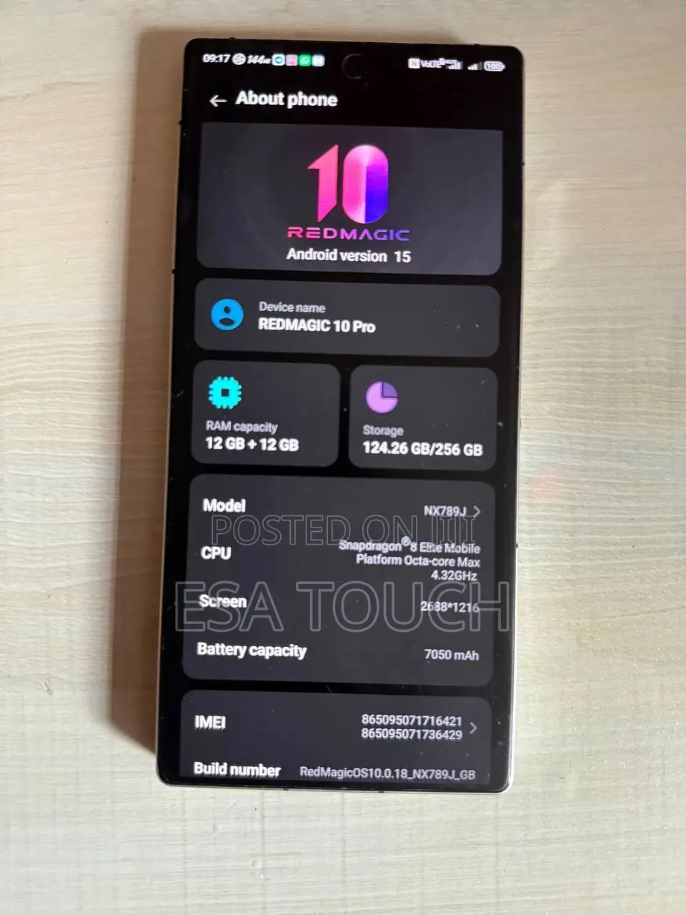 ZTE nubia RedMagic 10 Pro 256 GB White