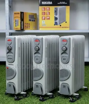 Nikura 13-Fin Oil-Filled Room Heater | 2500w + 400w Turbo Fan