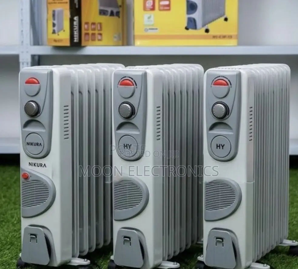 Nikura 13-Fin Oil-Filled Room Heater | 2500w + 400w Turbo Fan