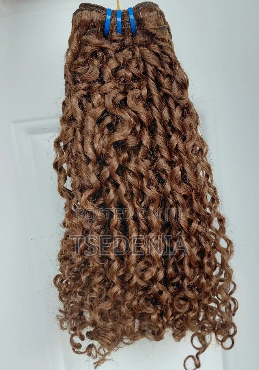 Coffee Brown Super Double Drawn Pixy 18 -INCH