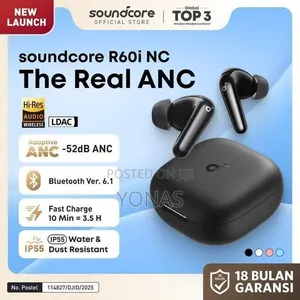 Soundcore R60i NC by Anker — Powerful Sound, Smarter Noise Control!