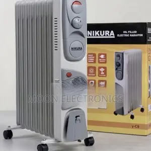 Nikura 9-Fin Oil Filled Electric Radiator