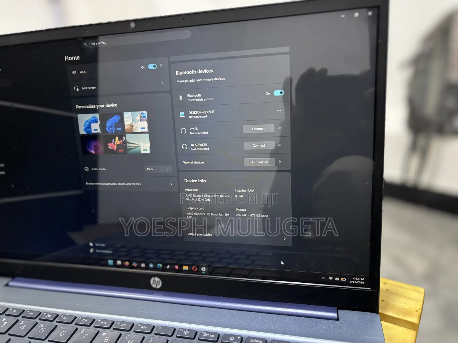 Laptop HP 550 16GB Intel Core i7 SSD 16 GB