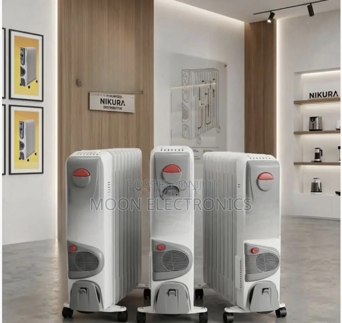 Nikura 13-Fin Oil-Filled Heater | 2500w + 400w Turbo Fan