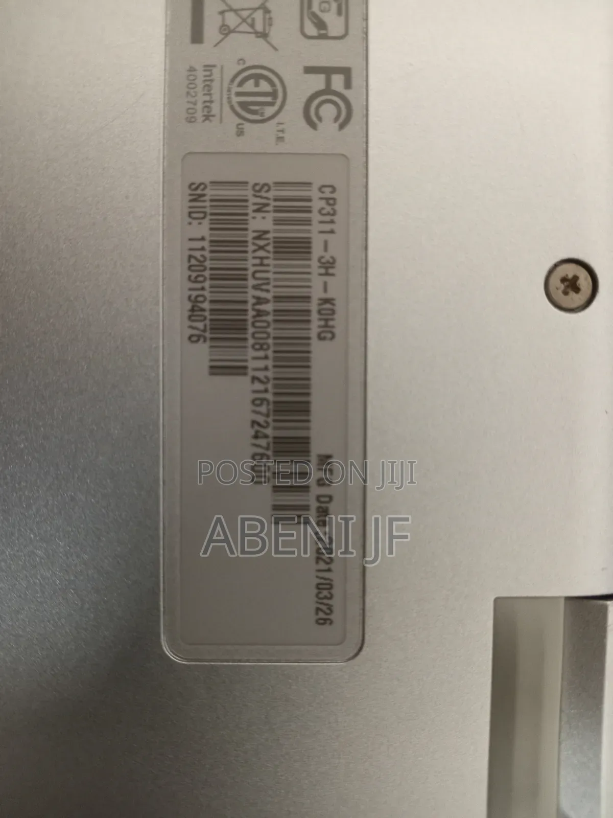 Laptop Acer Chromebook 311 4GB SSD 640GB