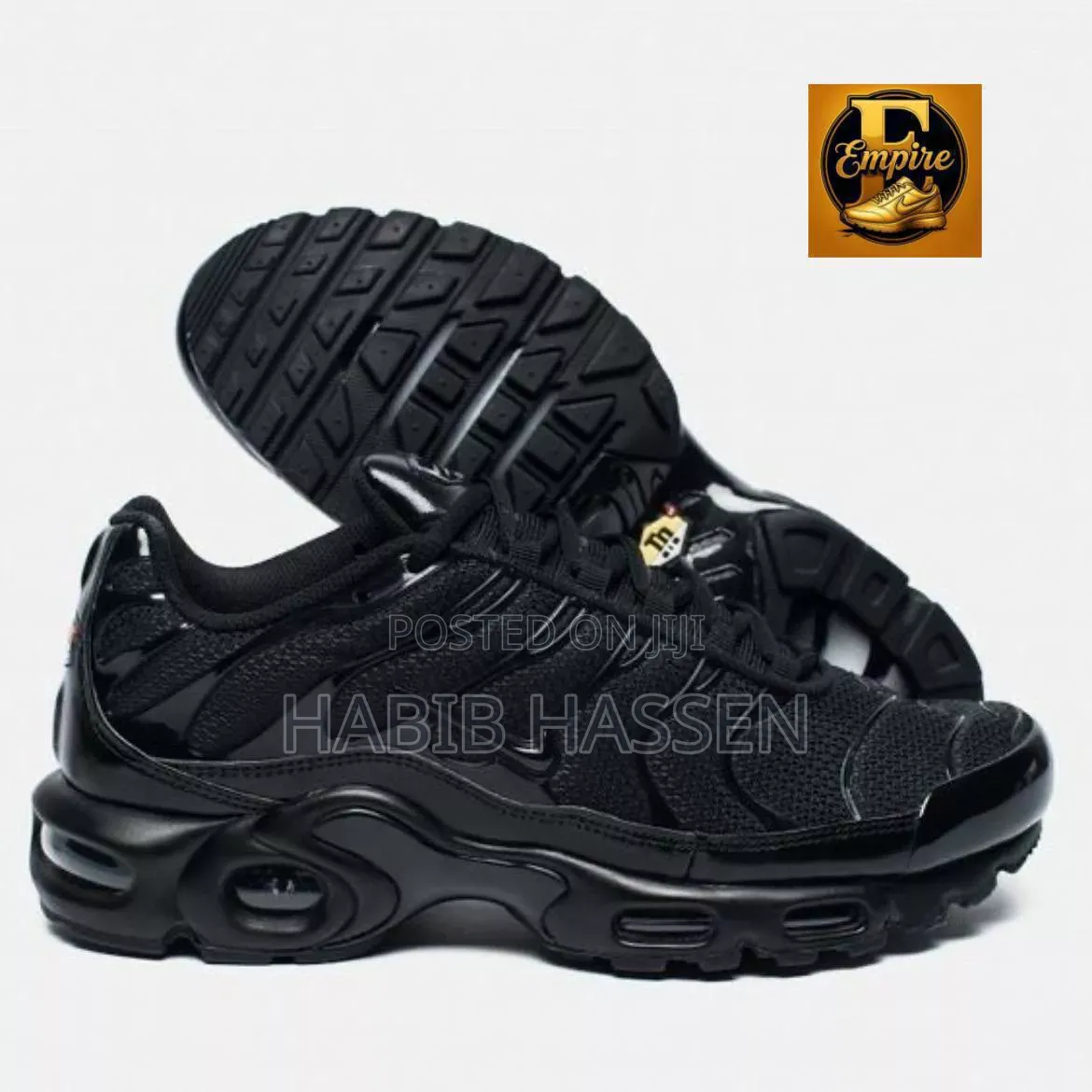 Nike #Air_Max Plus TN “#Triple_Black” #Low Shoes for Men's