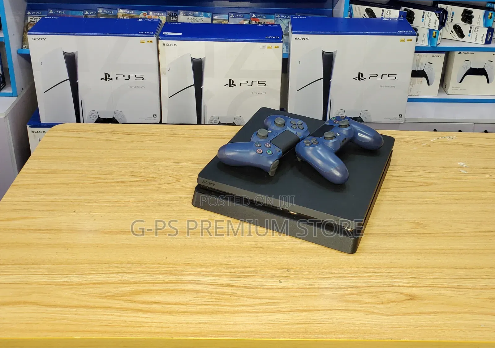 PlayStation 4 Slim (FC 26 እና 5 ጌሞች የተጫኑበት)