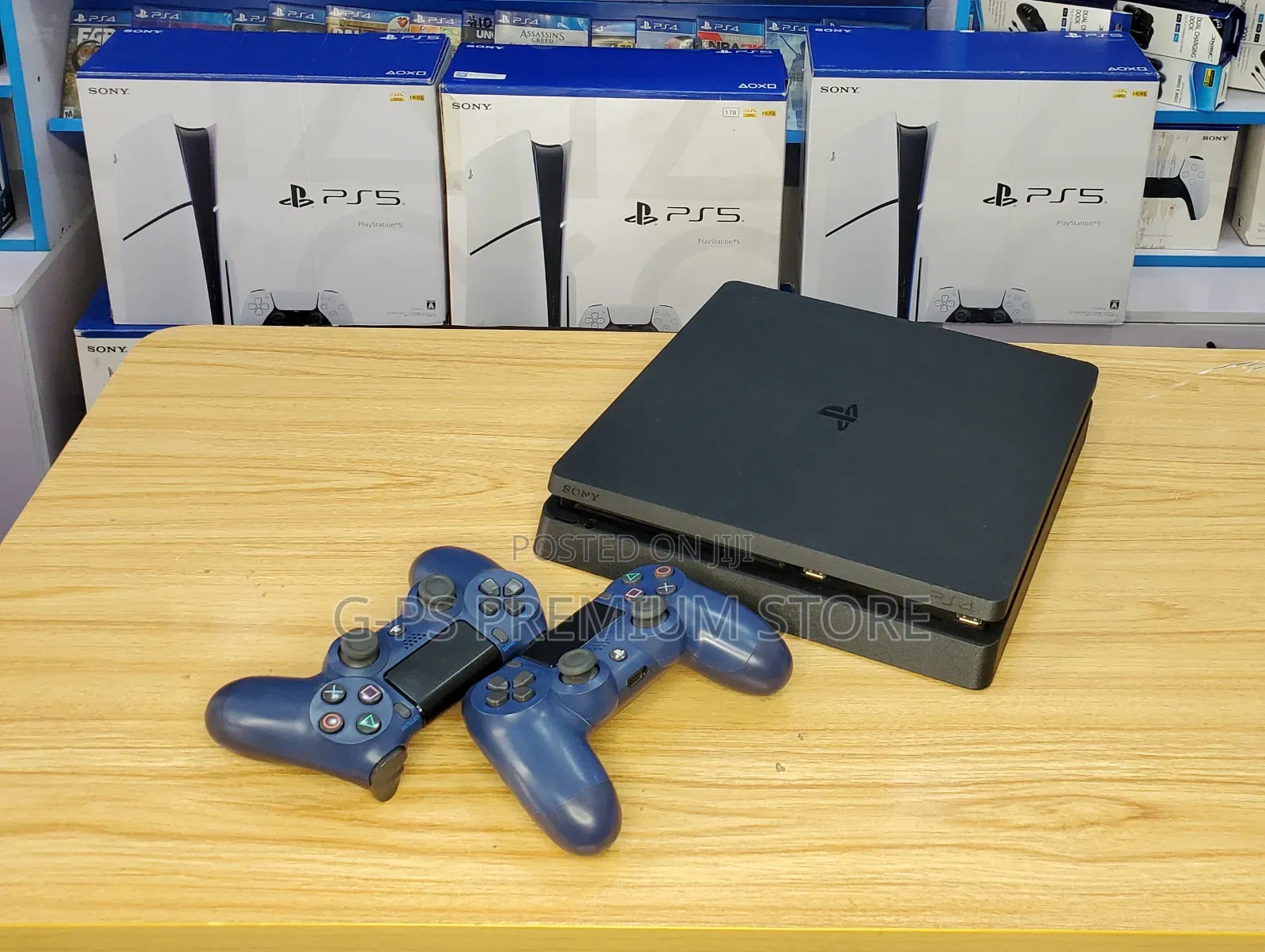 PlayStation 4 Slim (FC 26 እና 5 ጌሞች የተጫኑበት)