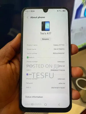 New Samsung Galaxy A17 5G 256 GB Black